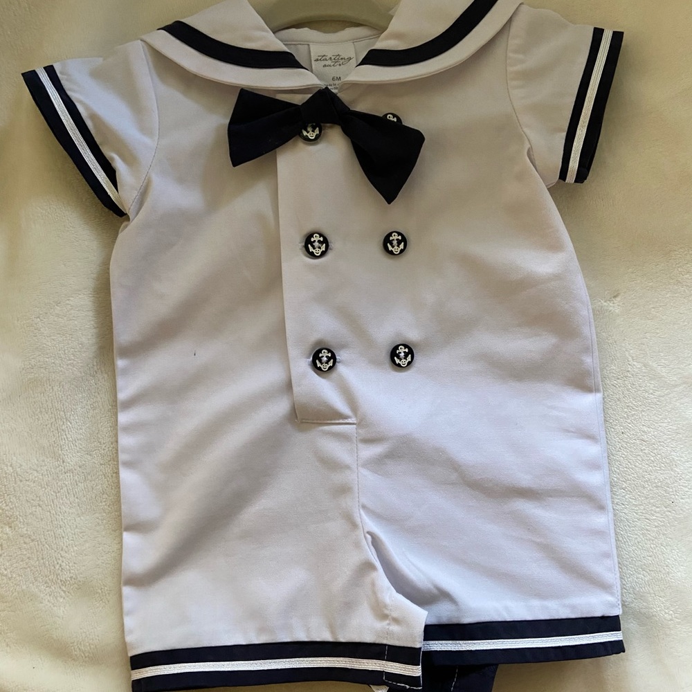 Starting out nautical suit baby boy